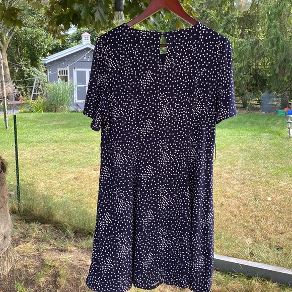 Blue & White Dots Dress - Picture 4 of 4